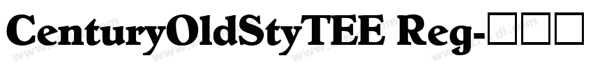 CenturyOldStyTEE Reg字体转换